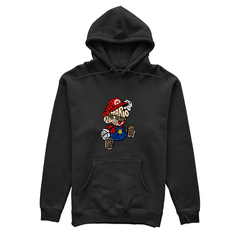 Typografie Mario Kunst Damen Pullover Hoodie