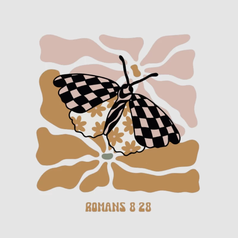 Motif de papillon avec fleurs Homme Sweat à capuche
