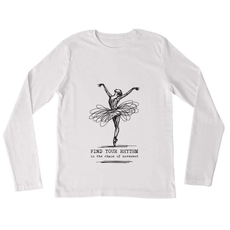 Danse de la ballerine en mouvement Femme Manches Longues T-Shirt