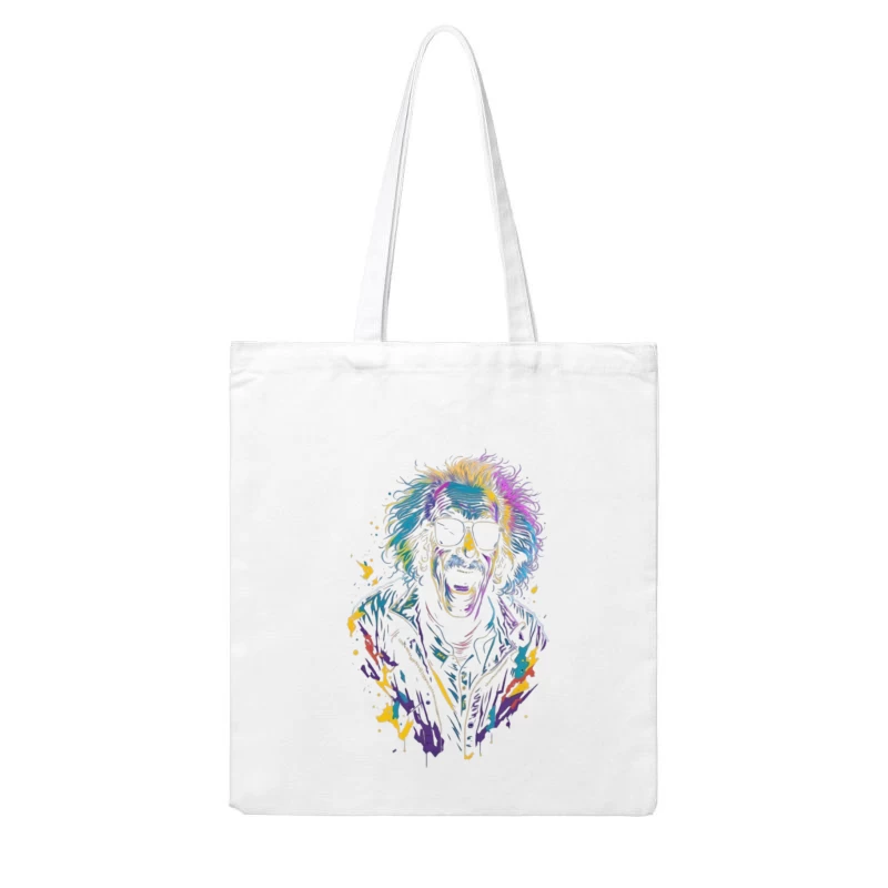 Colorful Retro Cartoon Illustration Cotton Tote Bag