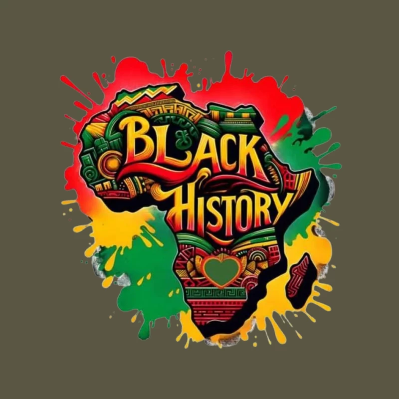 Black History Celebration Artwork Pin