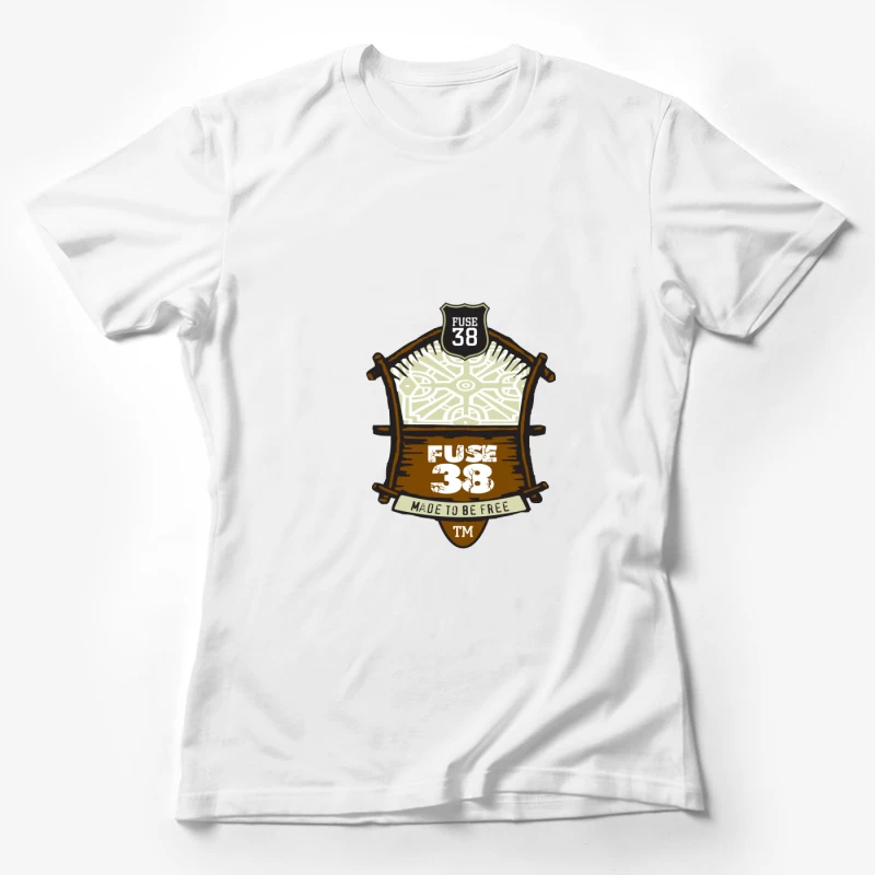 Logo Fuse 38: Design Rustique Libertaire Femme T-Shirt