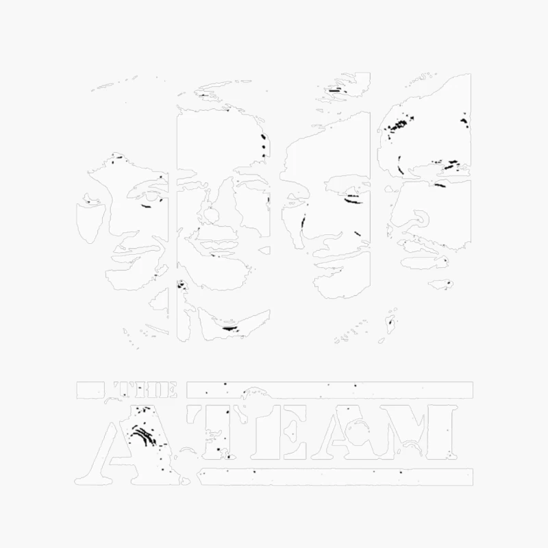 Minimalist Line Drawing of Multiple Faces Cotton Tote Bag