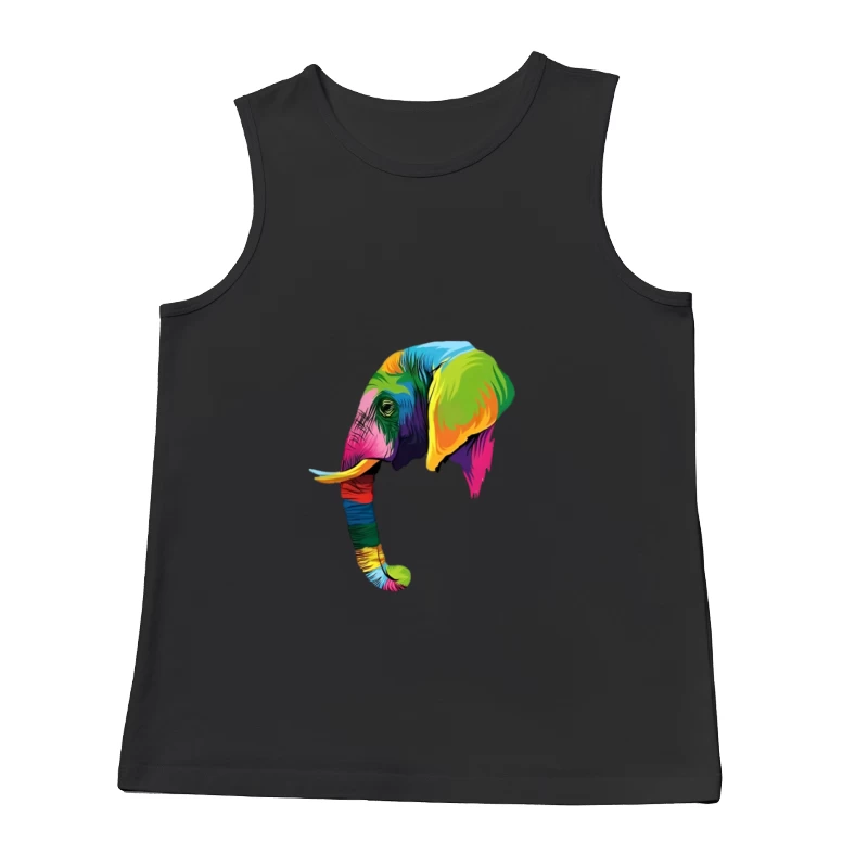Buntes Elefantendesign Herren Tanktops
