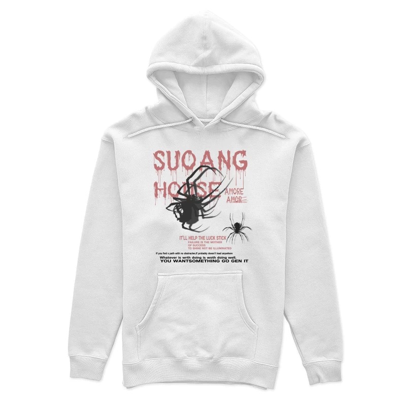 Spinnenmotiv mit Text Damen Pullover Hoodie
