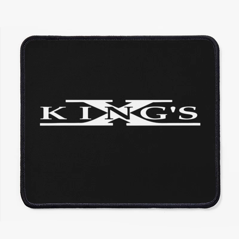 King's Text Logo Outline Design Mouse Pad