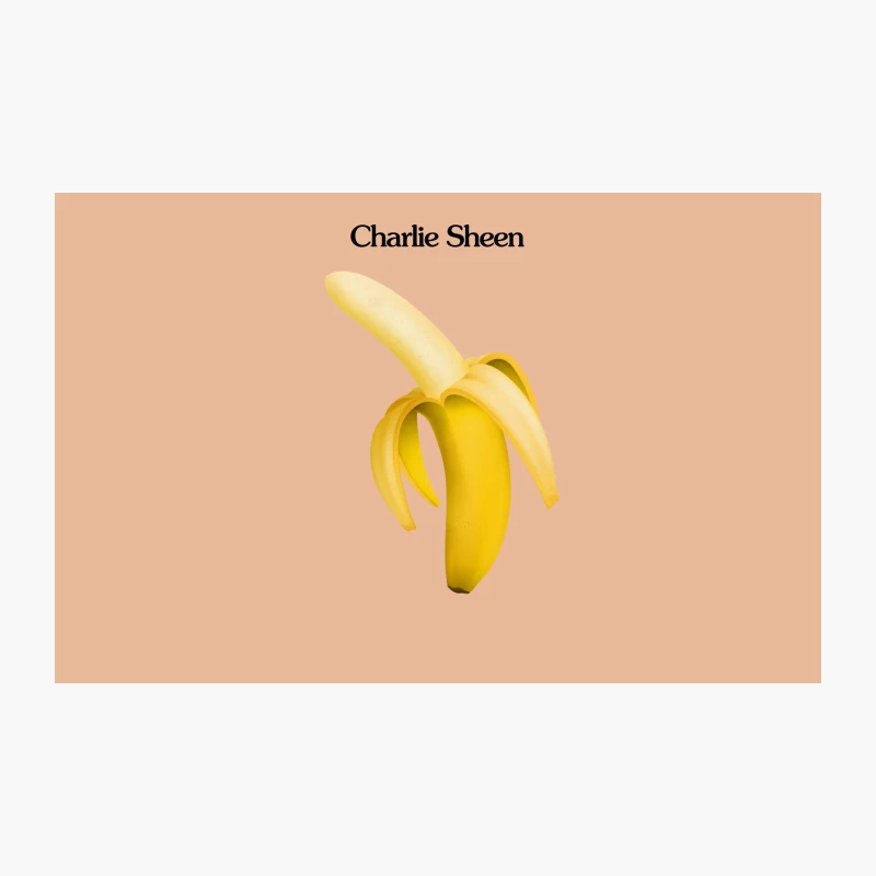Peeled Banana as Charlie Sheen: A Fruity Pun Travel Mug
