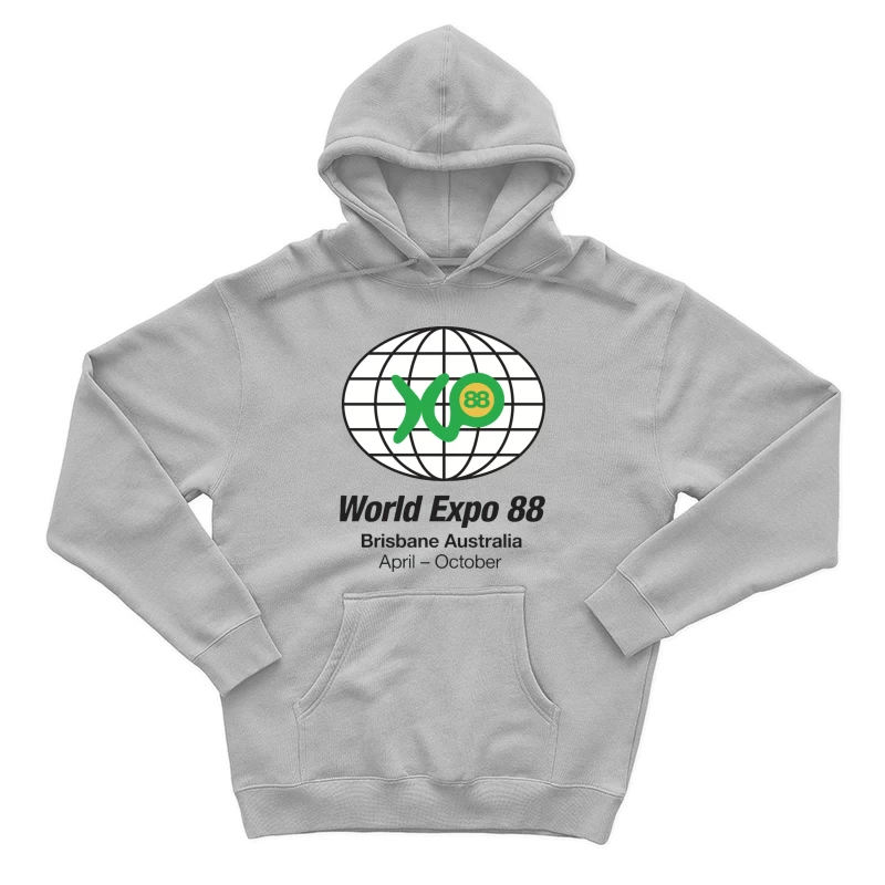 World Expo 88 Brisbane Australia Logo Male Pullover Hoodie