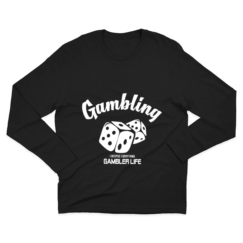 Würfel und Glücksspiel Design Herren Langarm T-Shirt