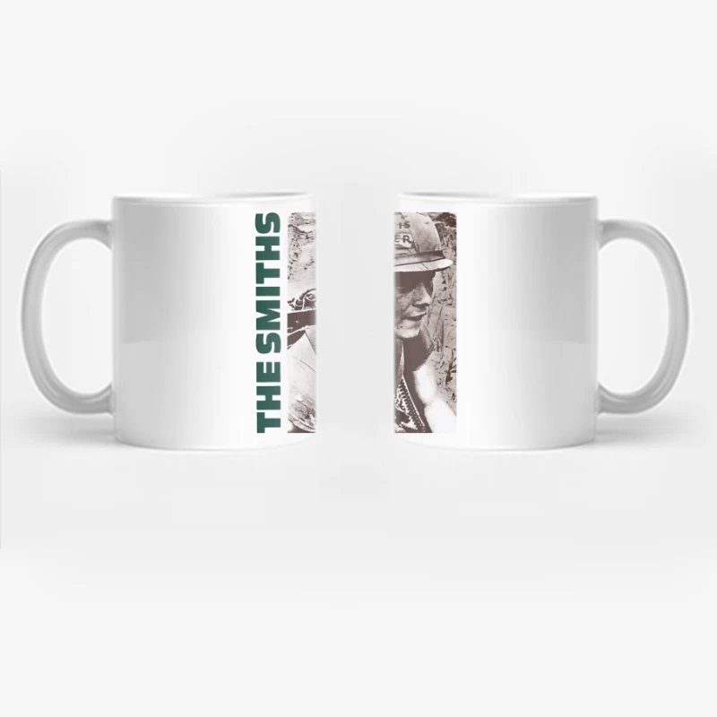 Vintage Activist Portrait with "Meat is Murder" Helmet Coffee Mug