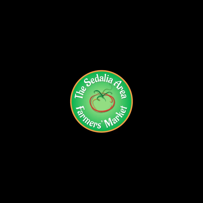 Sedalia Area Farmers' Market Circular Green Logo with Tomato Design Coffee Mug