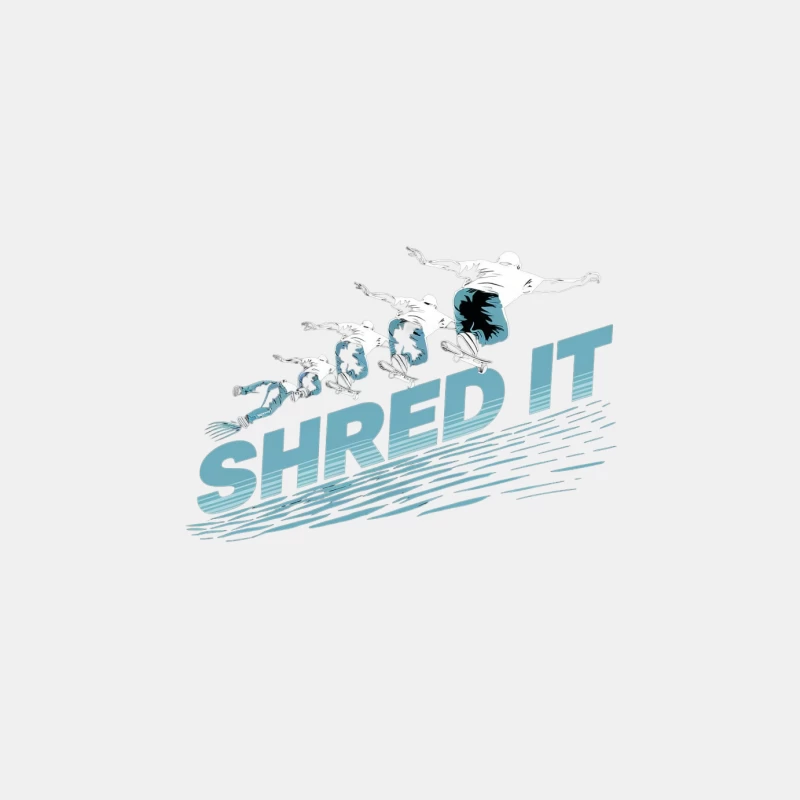 Shred It: Dynamic Snowboarding Graphic Design Male Tank Top