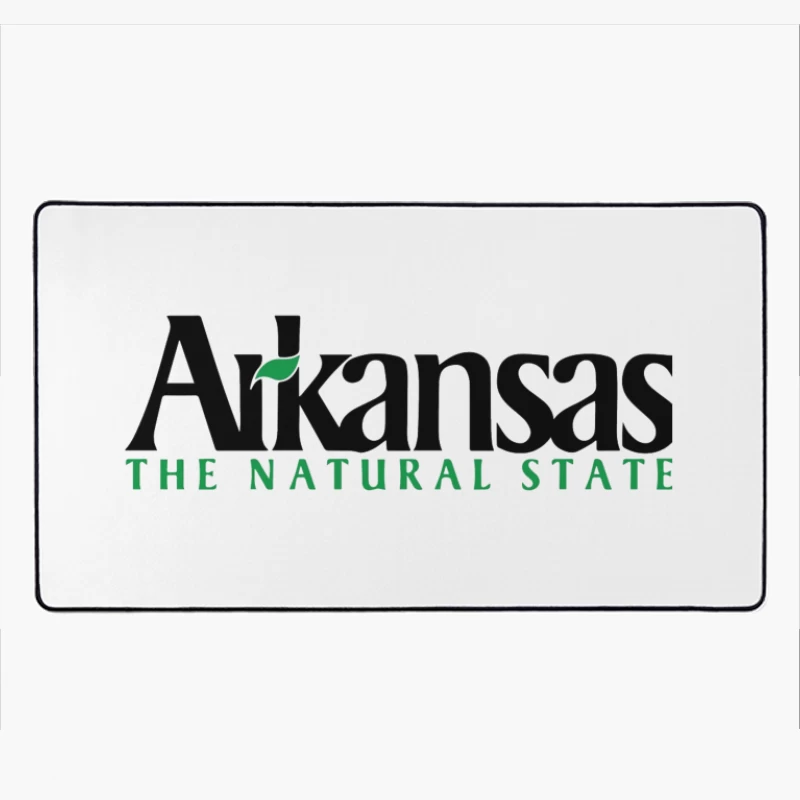 Arkansas Natural State Official Tourism Logo Design Desk Mat