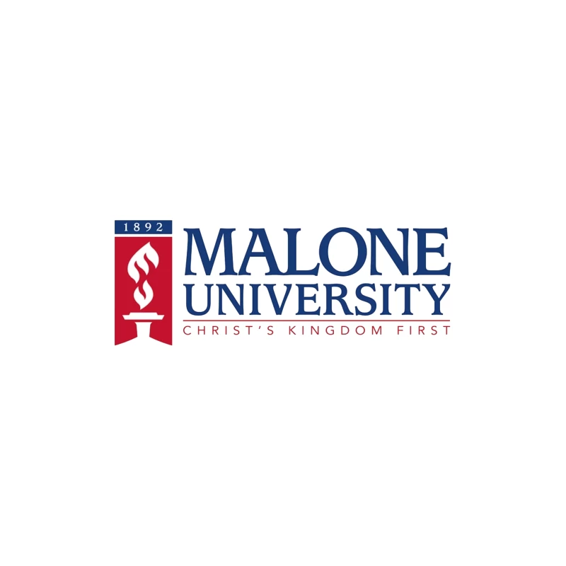 Malone University Official Logo - Christian Higher Education Since 1892 Throw Pillow