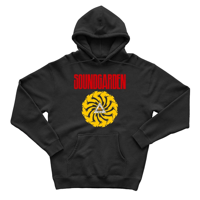 Soundgarden Band Logo with Badmotorfinger Album Symbol Male Pullover Hoodie