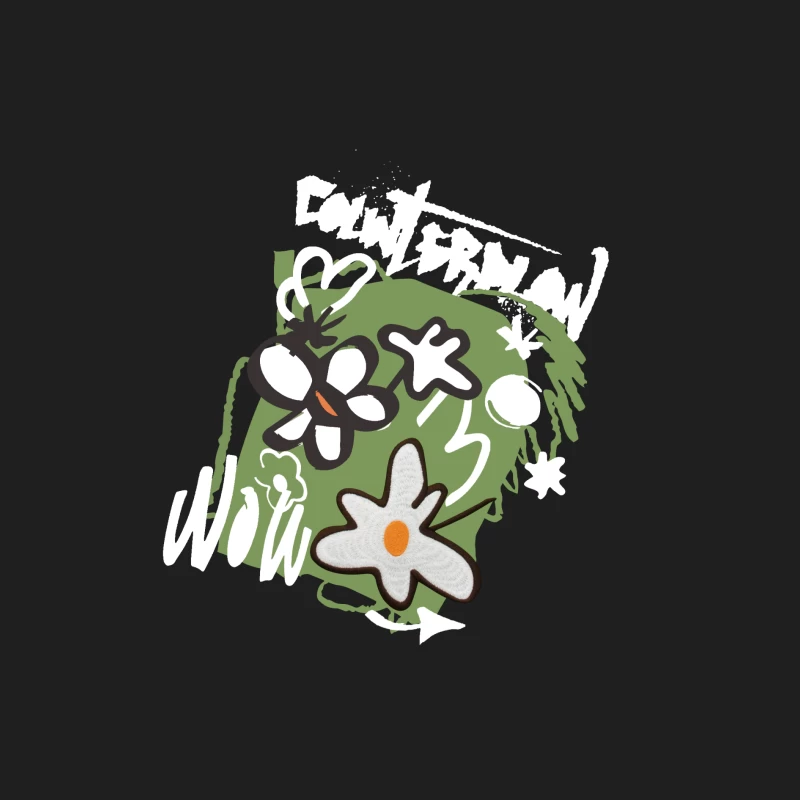 Blumen und Graffiti-Mischung Herren Tanktops