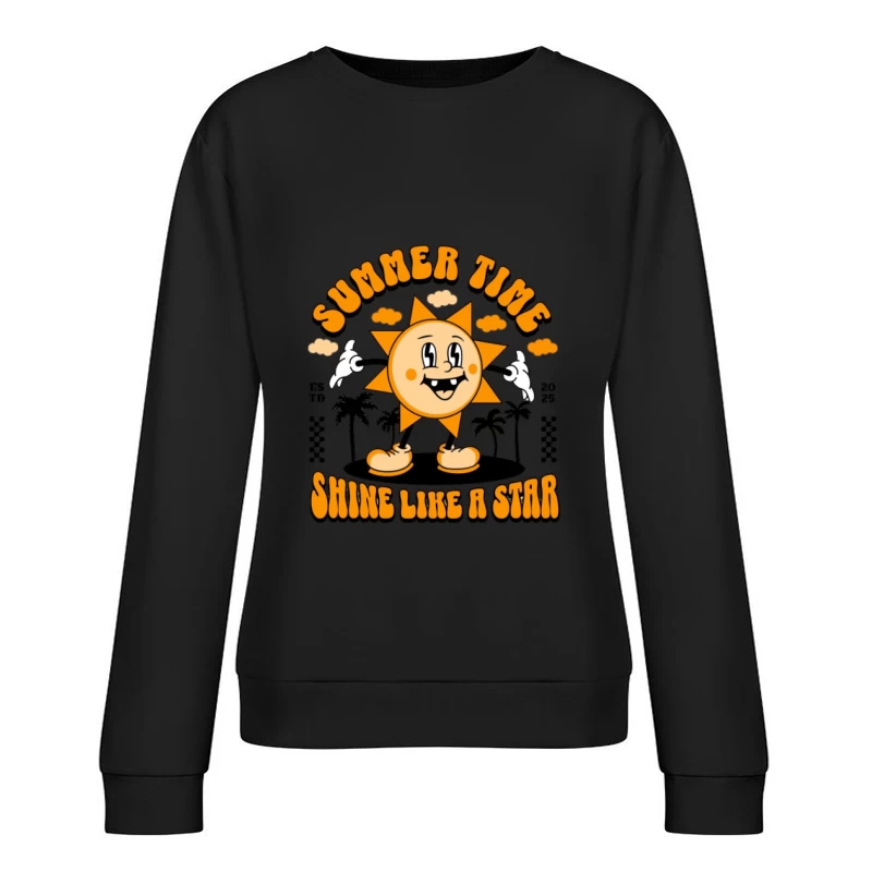 Sourire Soleil d'Été Femme Sweat-shirt à enfiler
