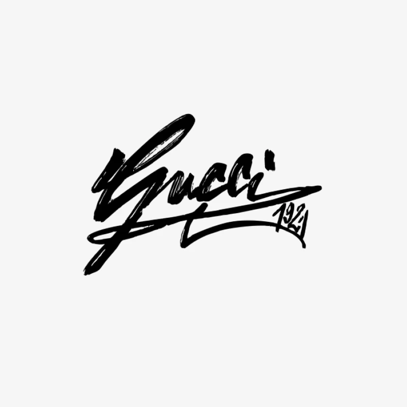 Logo Gucci noir sur fond blanc Femme Sweat-shirt à enfiler