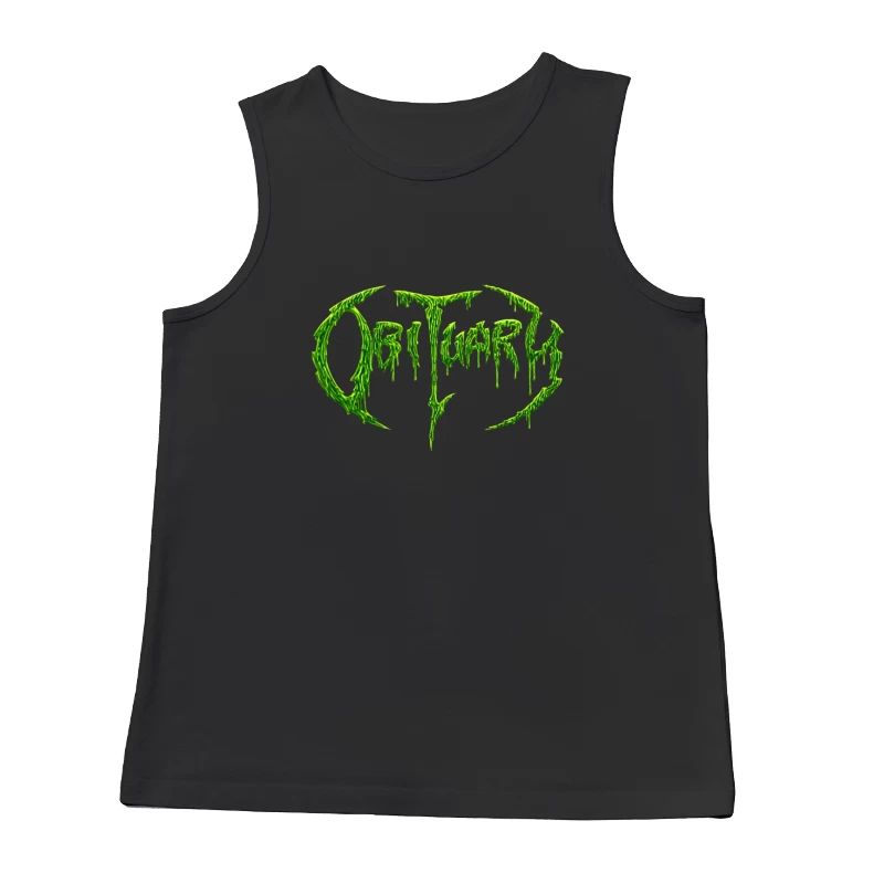 Obituary Green Logo Male Tank Top