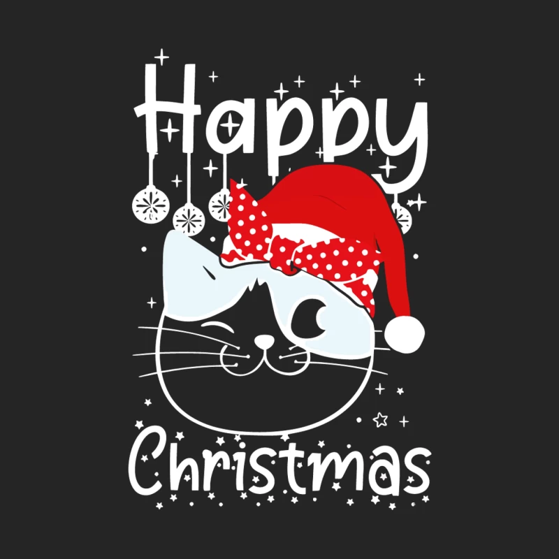 The Festive Feline Cheer Male Pullover Sweatshirt