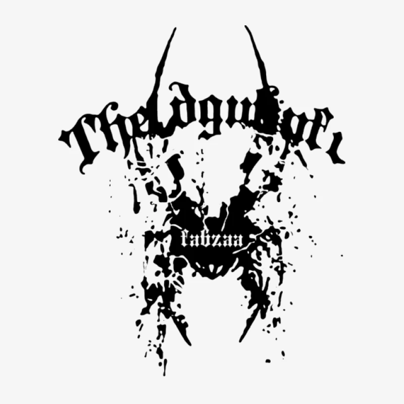 Schwarzmetall-Bandlogo mit mystischen Elementen Herren Pullover Sweatshirt
