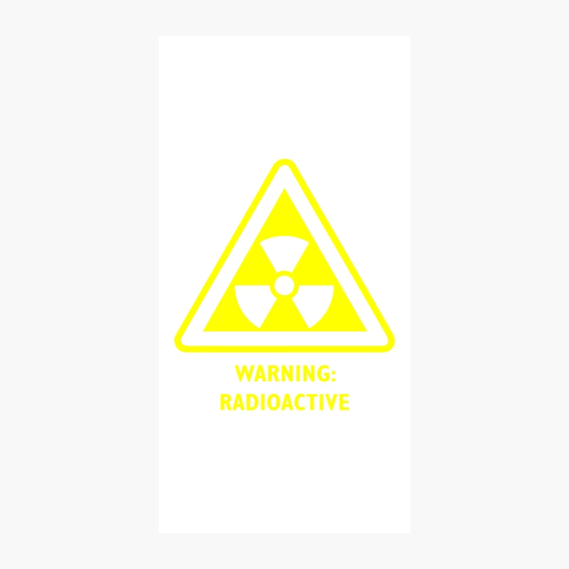 Radioactive Laboratory Hazard Warning Symbol iPhone Case