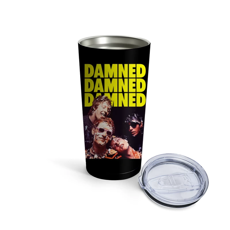 The Damned Punk Rock Band Vintage Album Cover Travel Mug