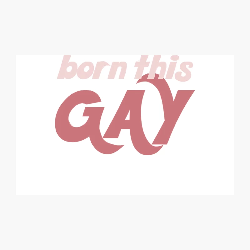 Born This Gay - Typography Design Travel Mug
