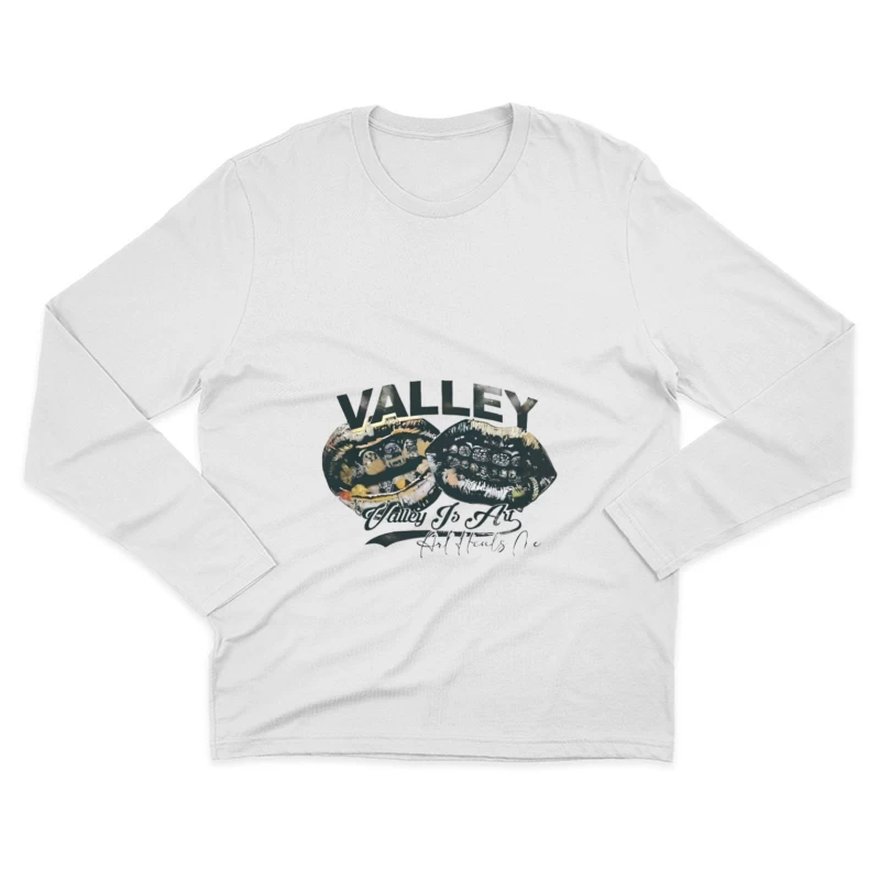 Design Artistique de Vallée Homme Manches Longues T-Shirt