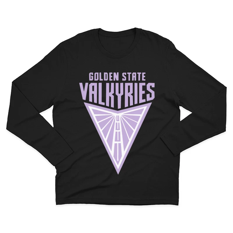 Golden State Valkyries Purple Triangle Logo Design Male Long Sleeve T-Shirt