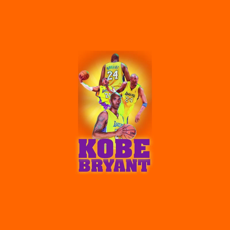 Kobe Bryant Tribute in NBA Colors iPhone Case