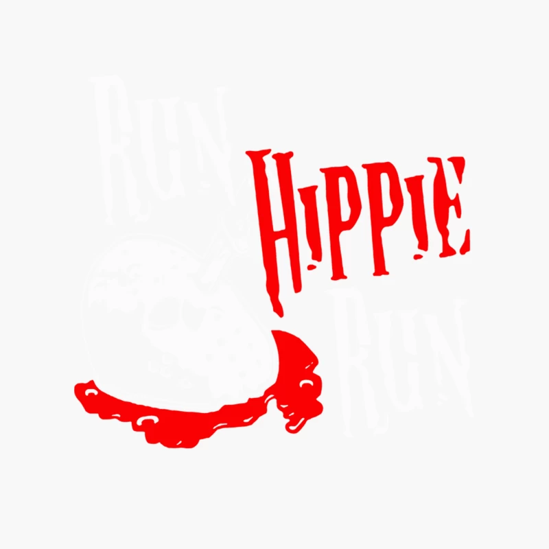 Run Hippie Run Cotton Tote Bag