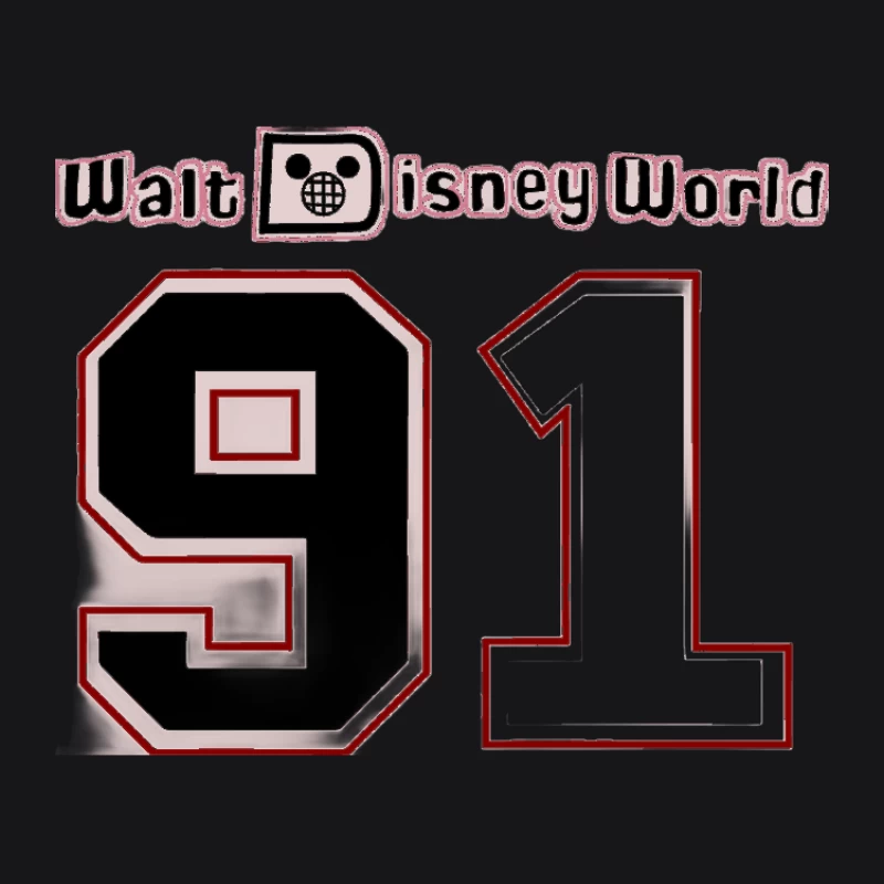 Retro Walt Disney World Design 91 Herren Pullover Hoodie