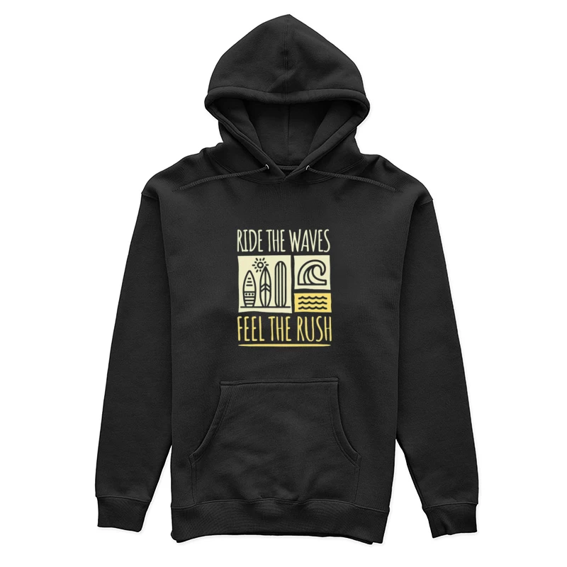 Surfen genießen: Die Wellen reiten Damen Pullover Hoodie