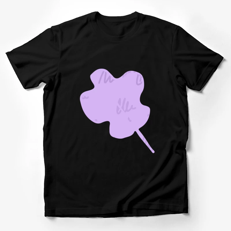 Feuille lilas abstraite Homme T-Shirt