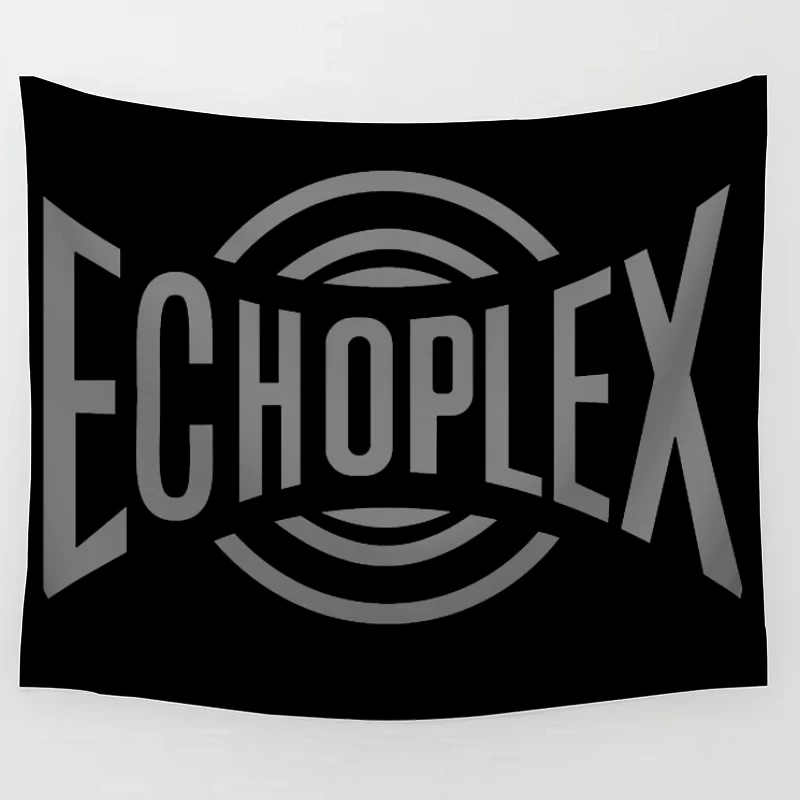 Echoplex Vintage Audio Brand Logo Design Tapestry