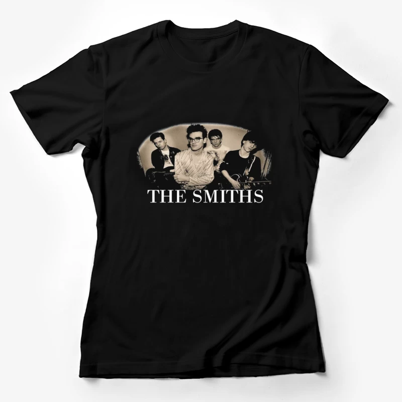 The Smiths - Iconic 1980s Alternative Rock Band Portrait Female T-Shirt