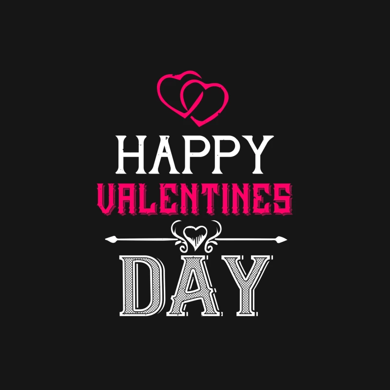 Cartolina di San Valentino con cuori Maglietta maniche lunghe Uomo