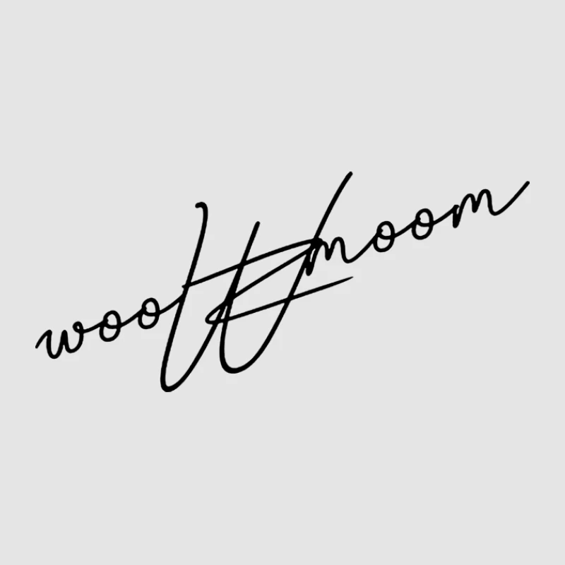 Wolkenmond-Design mit Schriftzug Damen Pullover Hoodie