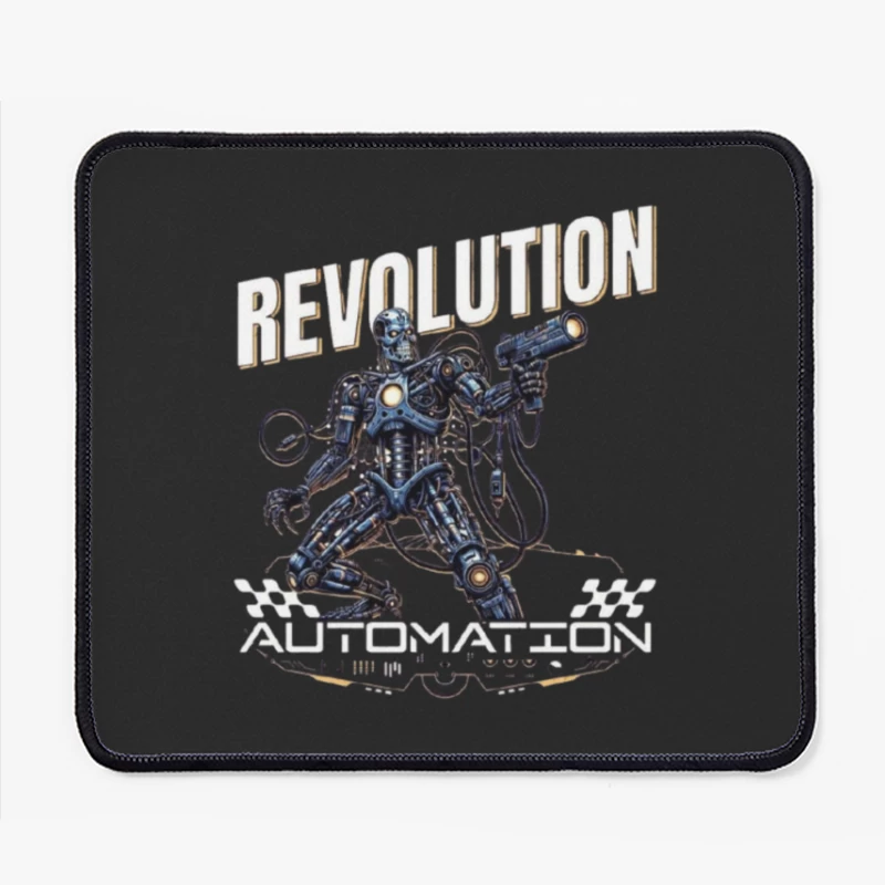 Combat Robot Revolution Sci-Fi Art Mouse Pad