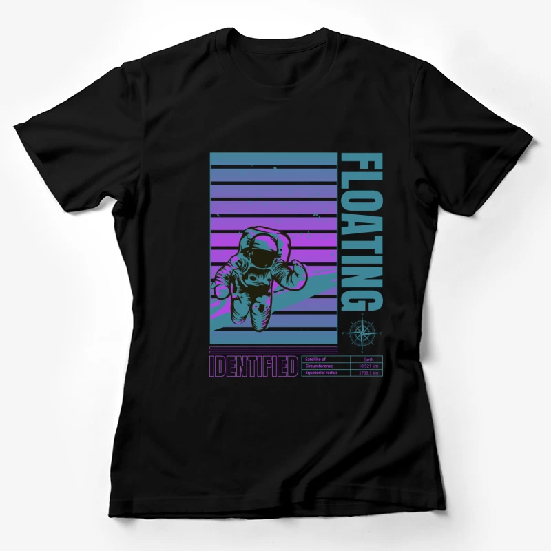 Astronaut im Weltraum schwebend Damen T-Shirt