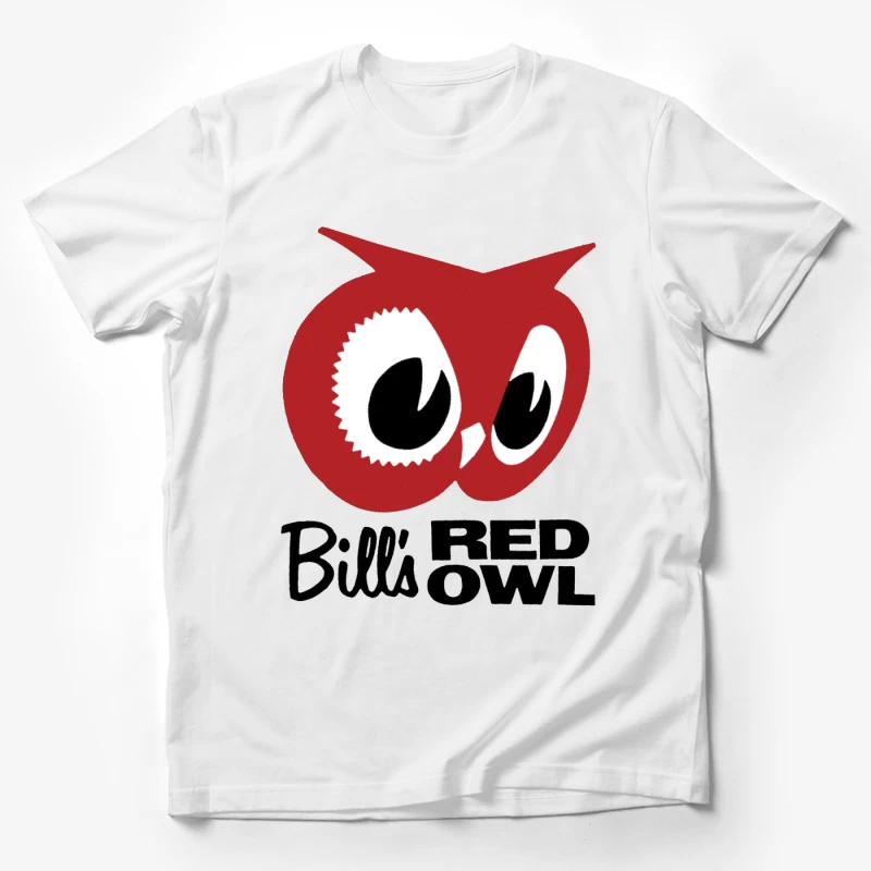 Bill's Red Owl Vintage Restaurant Logo Male T-Shirt