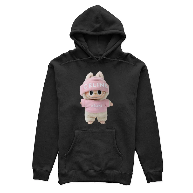 Kuscheltier mit rosa Outfit von Celine Damen Pullover Hoodie