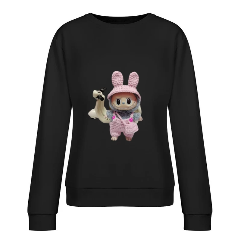 Kawaii Puppe mit Häkeltierkostüm Damen Pullover Sweatshirt