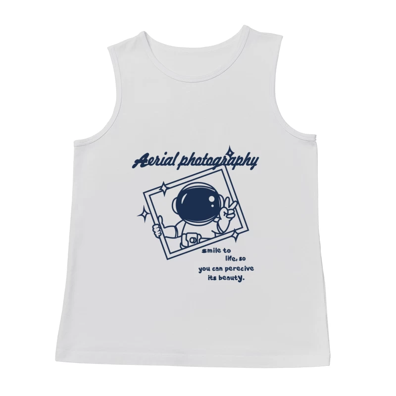 Astronaut, Fotografie, Lächeln, Schönheit, Kunst Herren Tanktops