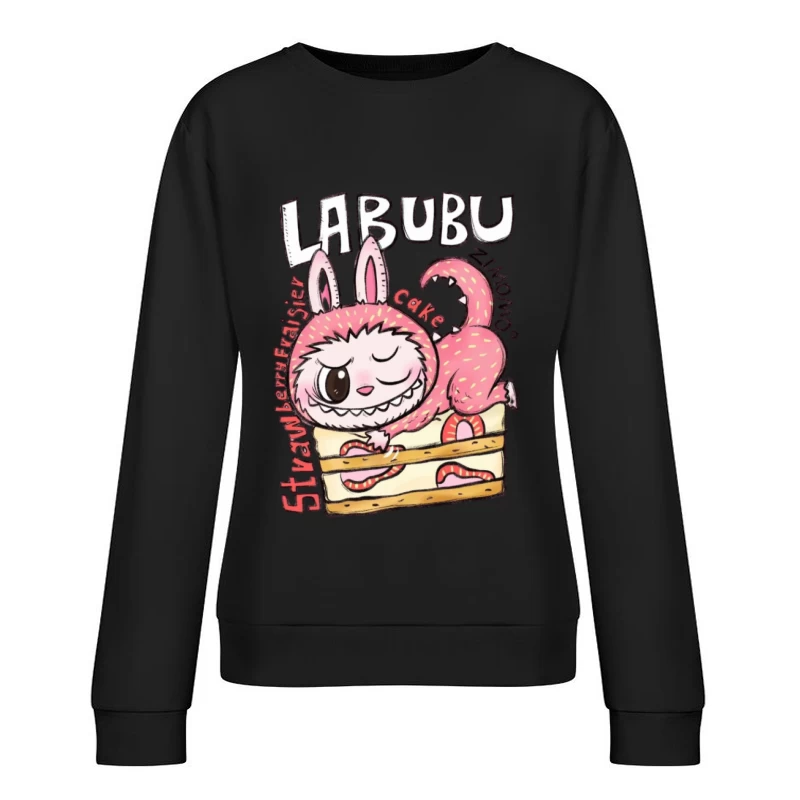Labubu-Kuchenleckerei Damen Pullover Sweatshirt