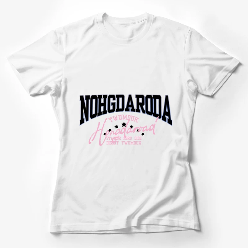 Neon-Sport-Motiv mit Text Damen T-Shirt