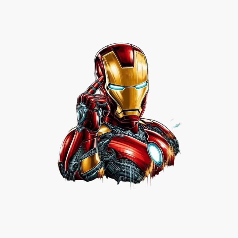 Iron Man Artwork Cotton Tote Bag