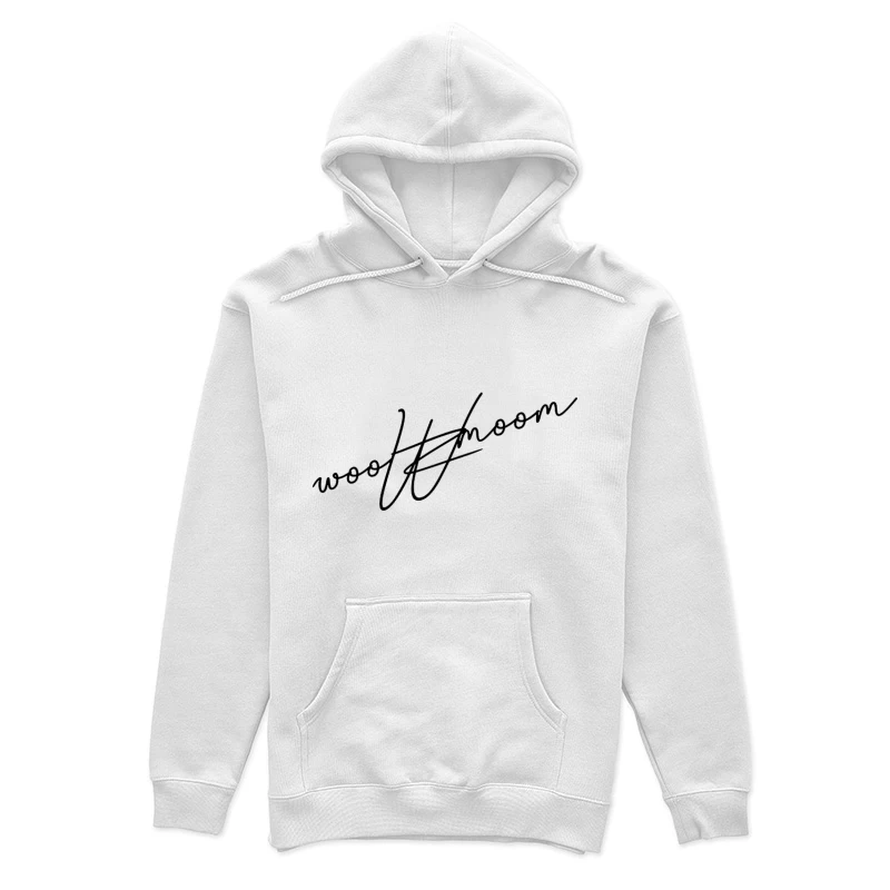 Wolkenmond-Design mit Schriftzug Damen Pullover Hoodie