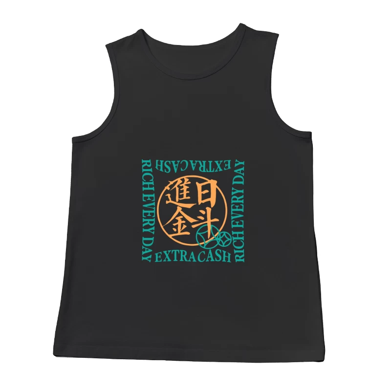 Viel Glück und Geld, stilvolles Design Herren Tanktops